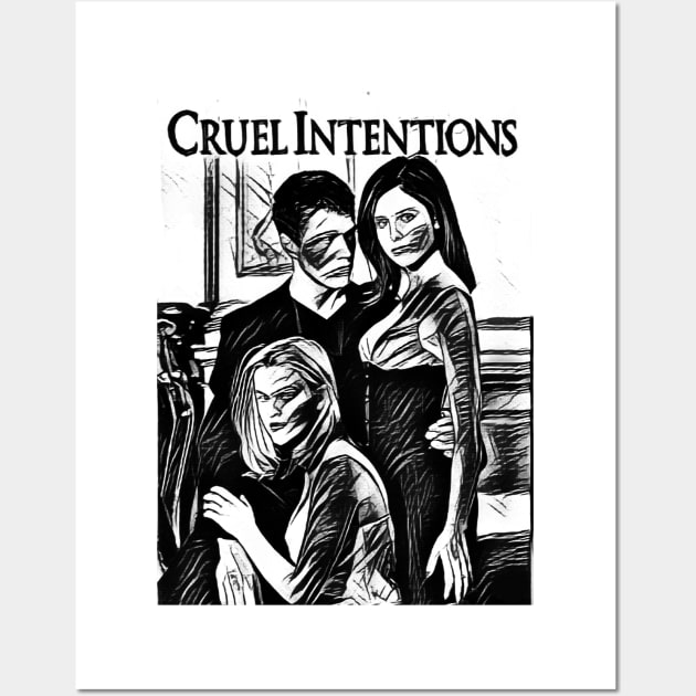 cruel intentions Wall Art by RetroScribbles